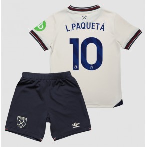 West Ham United Lucas Paqueta #10 Gostujuci Dres za Dječji 2025-26 Kratak Rukavima (+ kratke hlače)